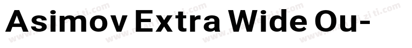 Asimov Extra Wide Ou字体转换